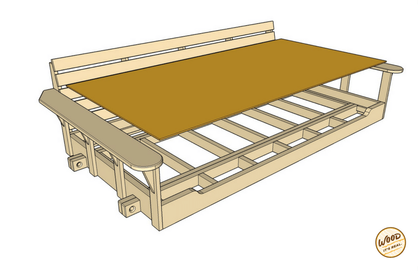 Build a Porch Bed Swing: Plans and Video How-To - Wood. It ...