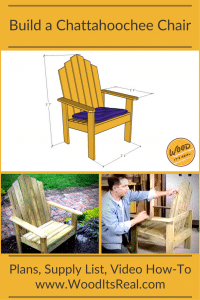 Chattahoochee Chair DIY Wood Chair from Wood. It's Real.