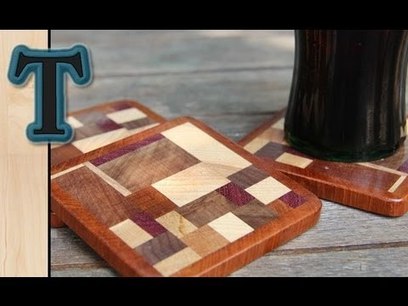 Woodworking Project | Scrap Wood Coasters/ Drink Mats