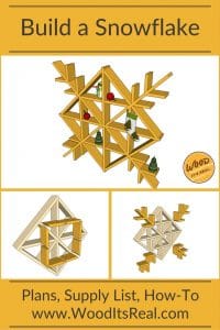 DIY Southern Yellow Pine Decking Board Snowflake