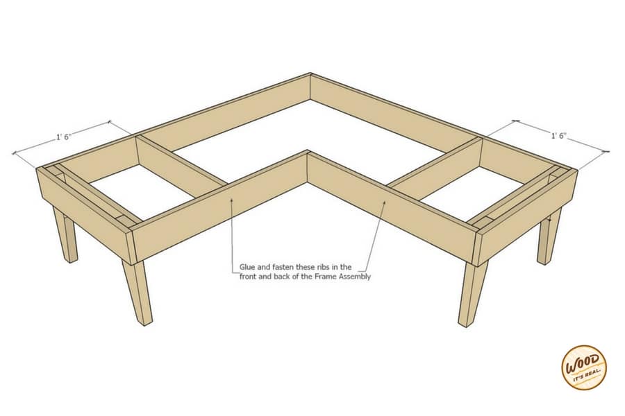 Southern Yellow Pine DIY Loveseat from Wood. It's Real.